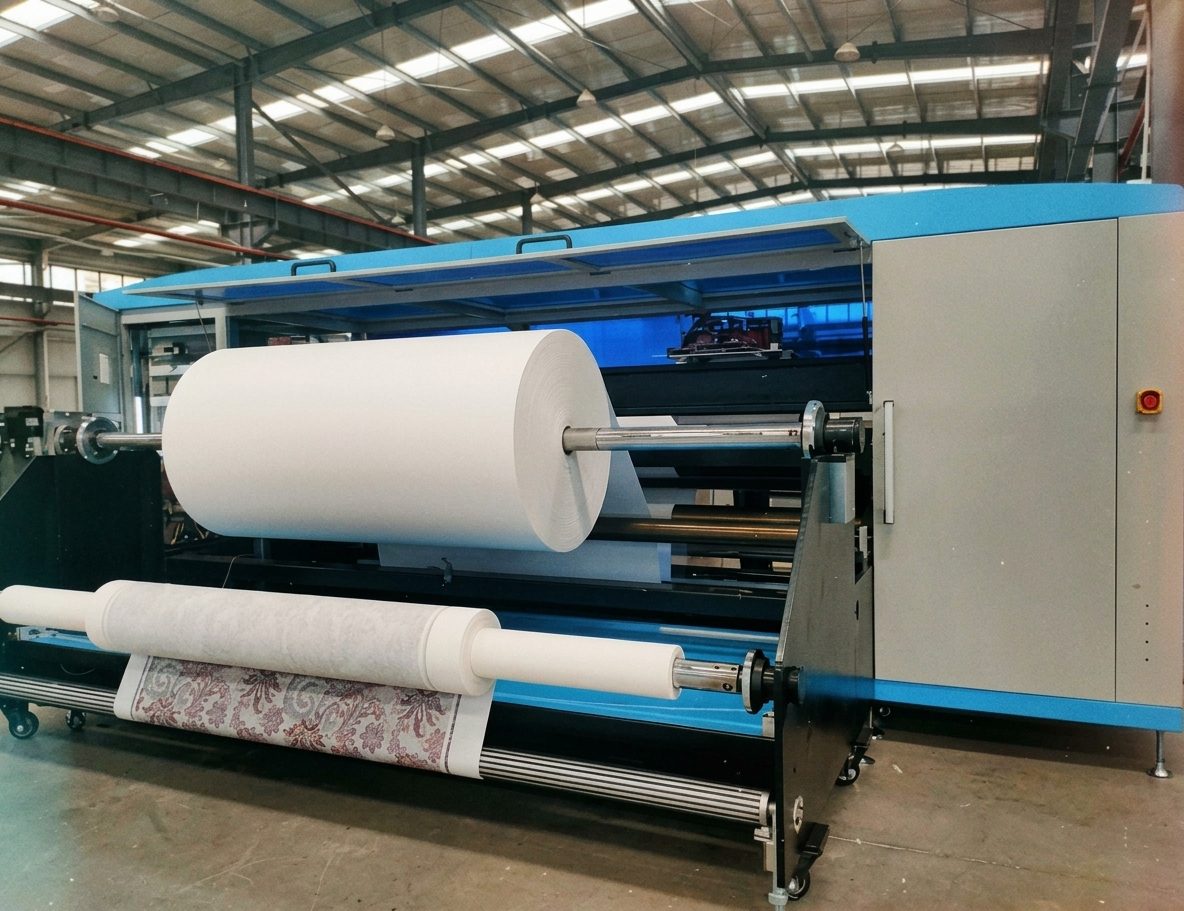 Maquinaria textil con rodillos